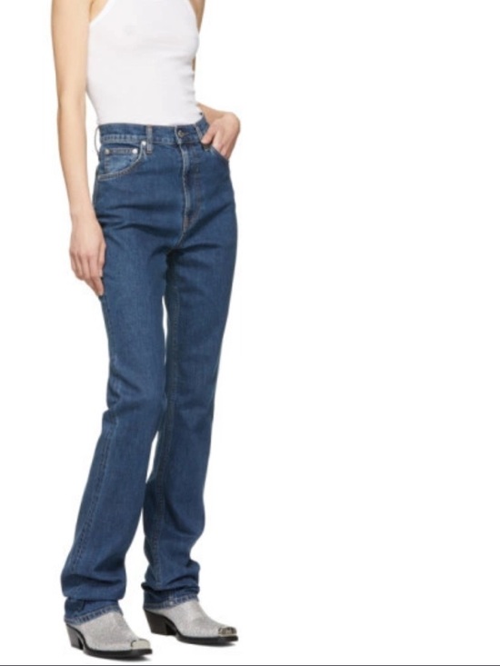Helmut Lang Denim - Helmut Lang Femme Hi Bootcut Indigo Denim Jeans